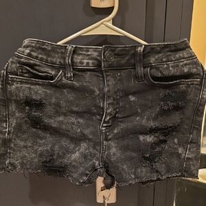 SO Black Distressed Jean Shorts